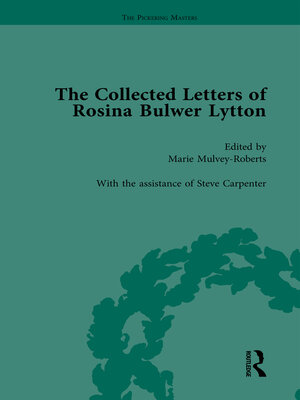 cover image of The Collected Letters of Rosina Bulwer Lytton Vol 2